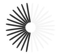 Lurrose 20 Paia Protezioni Orecchie per Occhiali in Silicone Morbido Antiscivolo Cuscinetti Terminali per Aste Nero e Bianco Facili da Installare e Compatibili con Montature