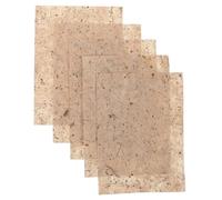 Lurrose 20 Pezzi Carta di Riso Fogli Beige Carta per Decoupage e Scrittura Texture Uniche e Qualità Fatta a Mano per Progetti di Artigianato e Calligrafia