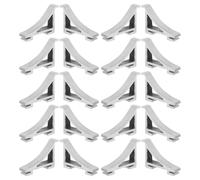 Lurrose 20 Pezzi Clip Alluminio per Frigorifero Brackets Resistenti Al Freddo per Massimizzare Efficienza Stoccaggio e Ottimizzare