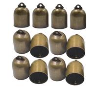 Lurrose 20 Pezzi d'Epoca Campane di Ottone Campane Metalliche del Vento Chimes Campanelli d'Epoca in Metallo di Ottone per Artigianato d'oro Rame
