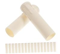 Lurrose 20 Pezzi Manicotti Portacandela Maniche a Candelabro Guidato Lacrima Durevole Decorazioni Di Candele Manica Lampadario a Presa Copriprese Per Lampadari Antigoccia Bianca Plastica