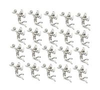 Lurrose 20 Pezzi Pendenti in Lega Argento per Fai da Te Gioielli Forma Unica, Accessori per Braccialetti e Cavigliere dallo Stile Semplice alla Moda per Regali Pallavolo