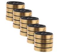 Lurrose 20 Pezzi Piedini Dell'amplificatore Pastiglie Piedini Paracolpi Piedi Di Isolamento Piedini Isolanti Per Altoparlanti Pad Di Isolamento Del Subwoofer Tampone D'oro Plastica
