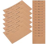 Lurrose 20 pezzi Schede Ricette Doppia Faccia in Carta Kraft Resistente Carte Dietetiche Vuote Decorative per Cucina Quaderno Ricette Portatile con Angoli Arrotondati per Annotare