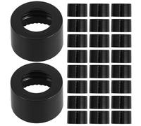 Lurrose 20 Pezzi Tappi per Bottiglie di Vetro con Foro, Coperchi di Ricambio per Bottiglie di Olio Essenziale, Tappo in Pp con Chiusura Anti-Perdita, Compatibile per Diffusori