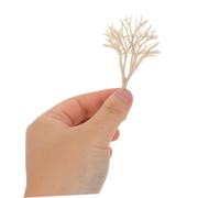 Lurrose 20 Pezzi Tree Modello Albero Paesaggistico in Miniatura Albero Del Paesaggio Simulato Modellini Di Alberi Ferroviari in Miniatura Beige Plastica