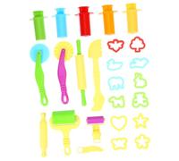 Lurrose 20 Pezzi Utensili per Modellare Pasta Modellabile con Estrusori Colorati Casuali Kit Creativo per Forme Animali e Strumenti per Modellazione Manuale Colore Casuale Colore Casuale