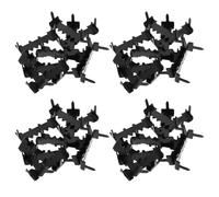 Lurrose 200 Pezzi Ganci per Quadri con Chiodi Nero Supporti per Appendere Cornici Opzione Senza Traccia per Orologi Dipinti e Stampe Montaggio Facile e Stabile per Pareti di Casa e Ufficio