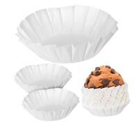 Lurrose 200 pezzi Pirottini Muffin in Carta Alimentare con Superficie Antiaderente per Dolci Bianchi Usa e Getta Resistenti al Calore per Compleanni e Matrimoni