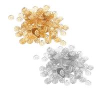 Lurrose 2000 Pezzi Snowflake Flower Bead Caps Iron Hollow Decorative Spacer Caps For Diy Jewelry Making Lightweight Durable Metal Findings For Bracelets Necklaces Earrings
