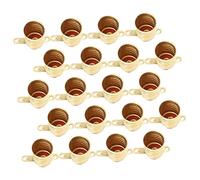 Lurrose 20pezzi Base Per Lampada Mini Portalampada Led Realizzato in Rame Di Resistente Alle Alte Temperature Superficie Liscia Durezza Elevata Essenziale Per Laboratori Di Scienze e