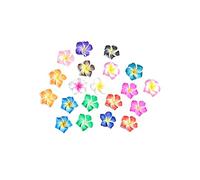 Lurrose 20pezzi Frangipane Shaped Polymer Clay Decorations Diy Phone Case Accessories Handmade Phone Case Ornaments Eyeglass Accessories Mixed Color Craft Materials
