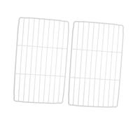 Lurrose 2pezzi Divisori Per Ripiani Del Frigorifero Metallici Organizer Per Congelatore Pozzetto Ripiano Di Stoccaggio Interno Bianco Ripiano Per Elettrodomestici Spazio Di Stoccaggio Per
