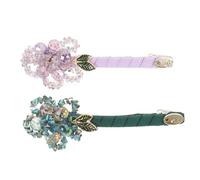 Lurrose 2pezzi Fermaglio Per Capelli Forma Di Fiore Fermaglio Per Capelli Hawaiano e Carino Floreali Per Donne e Ragazze Per Vacanze e Feste