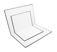 Lurrose 2pezzi Pannello Riflettente Pieghevole e Nero Per Fotografia Diffusore Luce Per Nature Morte Accessori Per Fotografia Riflettori Luce Per