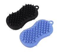 Lurrose 2pezzi Spazzola Da Bagno Silicone Per Massaggio e Detersione Perfetta Per Famiglie Esfoliante e Portatile Stimola La Circolazione e Rigenera La