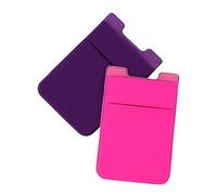 Lurrose 2pezzi Supporto Per Telefono e Custodia Per Cellulare Supporto Posteriore Per Smartphone Portafoglio Per Telefono Incastro Facile Realizzato in Pelle