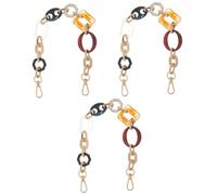 Lurrose 3 Pezzi Decorazione Catena in Resina Borsetta Catena della Borsa Catena del Portafoglio Cintura per Natale Natale Inter Tracolla a Catena Cinturini per Borse Acrilico