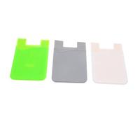 Lurrose 3 Pezzi Phone Back Pouches Colorati per Adesive Portacarte per Smartphone Compatibile con Maggior Dei Telefono e Custodie e Resistente Colore Casuale