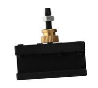 Lurrose 3 Pezzi Stand Per Cambio Di Strumento Rapido Utensileria Del Tornio Postazione Degli Attrezzi Inviare Portatile Attrezzo Taglierina Black Lega Di Alluminio