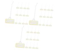 Lurrose 3 Set Cartellini dei Prezzi dei Gioielli Tag Adesivi Etichetta di Visualizzazione Display per Gioielli Cartellini Appesi Adesivi al Neon Etichette per Gioielli Carta 100 Pezzi * 3