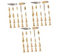 Lurrose 3 Set Lama per Incisione Pirografica Torcia Pennini della Macchina Che Brucia Stufa Falegnameria Utensili Accessori per Pirografia Punte della Penna Pirografia Metallo 22 Pezzi * 3