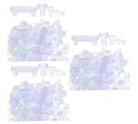 Lurrose 3 Set Particelle di Gomma Anticollisione Fermaporta Vassoi Circolare Portasciugamano Schede Generosità Inviare Cunei Giocare Coccio Ricarica Questo Scioperi Carta PVC 150 Pezzi * 3