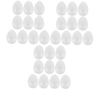 Lurrose 3 Set Uova Dipinte di Pasqua Easter Egg Easter Decoration Uova di Pasqua Bianche Schiume Decorazioni A Base di Uova Spuma Uova Ornamento per Uova Fai da Te Schiuma 10 Pezzi * 3