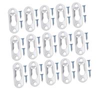 Lurrose 30 pezzi Supporti Appendi con Foro Chiave Staffe Metalliche Resistenti con Incluse per Specchi e Mensole Fissaggio Sicuro e Facile per e Mobili