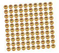 Lurrose 300 Pezzi Distanziatore Di Perline Rotonde 14k Polacco Rotondo Perline Sciolte Per Portachiavi Perline Sciolte Fai Da Te Mini Palline Magnetiche Conserva Il Colore Rame Orecchini
