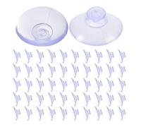 Lurrose 300 ventose per tavoli in vetro con ganci - Ventose trasparenti anticollisione - in plastica per tavolini in vetro fai da te da appendere 20 mm/0,8"