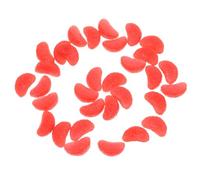 Lurrose 32 Pezzi Ciondolo in Pvc Rosso a Forma di Fettta di Pomelo, Decorazione Mini per Cover Telefono e Accessori per Chioma, Accessorio DIY per Scene Casa delle Bambole