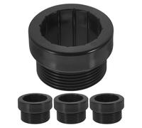 Lurrose 4 adattatori stabilizzatori per ombrellone da Piscina - Manicotto Adattatore filettato Compatibile con palo ombrellone da 1,5" e Inserto per Ponte da 1-3/4" - Lo stabilizzatore in