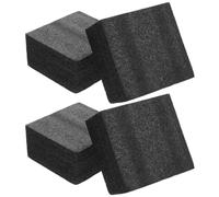 Lurrose 4 Blocchi di Spugna Floreale, Base in Schiuma EPE Nera a Secco per Fiori Artificiali, centrotavola, composizioni Floreali per Matrimoni e Feste, 15x15x7 cm/5,91x5,91x2,76 Pollici
