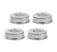 Lurrose 4 Pezzi Cuscinetti Flangiati in Acciaio per Ruote Tosaerba, Mini Cuscinetti a Sfere Compatti Sigillati per Attrezzature da Giardino e Trattorini Tagliaerba, Ricambi Durevoli