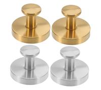 Lurrose 4 Pezzi Ganci da Bagno Senza Perforazione per Asciugamani e Accappatoi per Muro e Piastrelle Cucina