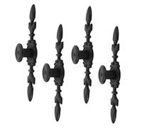 Lurrose 4 Pezzi Maniglie per Mobili Vintage Alluminio Pomelli Retro per Cassetti e Armadi con Foro Adatte per Cucine Comò e Armadietti