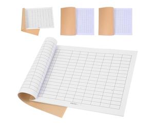 Lurrose 4 Pezzi Registro di Inventario Bianco per Ufficio e Scuola Carta, Controllo Efficiente delle Scorte e Applicazione Versatile per Piccole Imprese