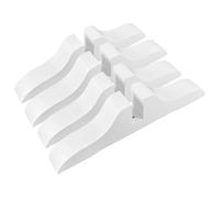 Lurrose 4 Pezzi Supporto per Pannello Divisorio in Legno Bianco Base Stabile e Montaggio Rapido per Divisori per Ambienti e Spazi Open Space
