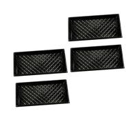 Lurrose 4 Pezzi Vassoio per Piantine in Plastica Trasparente Germinazione Semi e Coltivazione Piante Vasi per Orto e Serra Leggeri e Resistenti per Uso Interno ed Esterno