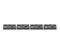 Lurrose 4 Pz Fonderia Fornitura di Fuso Pentola Stampo per Candele per Candele per La Fabbricazione di Candele Kit di Fusione Dell'oro Forme Black Grafite