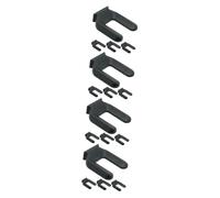 Lurrose 4 Set Fermo Ruota Automobile Mini Ruote Piroettanti A Basso Ferma Materasso Arresto Della Ruota Presa Cuneo Ferma Ruota Messa A Nero Gomma Da Cancellare 4 Pezzi * 4