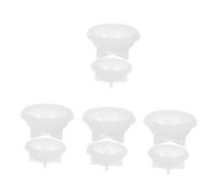 Lurrose 4 Set Kit per La Fusione della Cera Contenitori di Cera Strumento Raschietto per Alimenti Macchina per La Ceratura Bastoncini di Ceretta Sciolto Gel di Silice Bianca 2 Pezzi * 4
