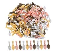 Lurrose 400pezzi Ganci Ovali Per Ciondoli in Forniture Per Creazione Gioielli Cauzioni Pervori Fai Da Te Ciondoli Da Incollare Piccole Cauzioni Per Gioielli Ciondolo Per Collana e
