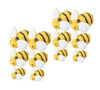 Lurrose 40pezzi Piccoli Ciondoli Forma Di Api in Resina Accessori Fai Da Te Bombi Per Ghirlande Decorazioni Casa Delle Bambole Ciondoli Portachiavi Misure