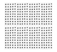 Lurrose 450 Pezzi di Occhi mobili Staccabili e attaccabili: Occhi mobili autoadesivi - Piccoli Adesivi in plastica da 8 mm - Elementi Essenziali per la creazione di Bambole