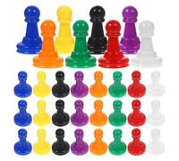 Lurrose 48 Pezzi Pezzi per Giochi da Tavolo in Plastica Multicolore, Pedine Leggere per Espandere le Opzioni di Gioco, Accessori Versatili per Serate di Festa e Attività da Tavolo
