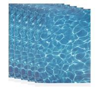 Lurrose 5 fogli perlescenti ondulato foglia effetto acqua artificiale foglio pannello modello ruscello lago fiume diorama scena paesaggio per la casa fai da te artigianato arte blu