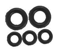 Lurrose 5 pezzi accessori per macchina da cucire, bigodino elastico per macchine da cucire domestiche, pratico avvolgitore per macchina da cucire dei piedi, nero, per cuciture precise e lavori