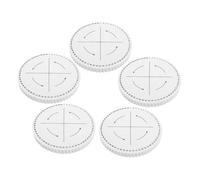 Lurrose 5 Pezzi Disco Kumihimo Slot per Intrecciatura Bracciali Piastra Foam Resistente per Creazioni e Tessitura Professionale